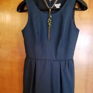 ⚜J.Crew dark jade green sleeveless dress size 0